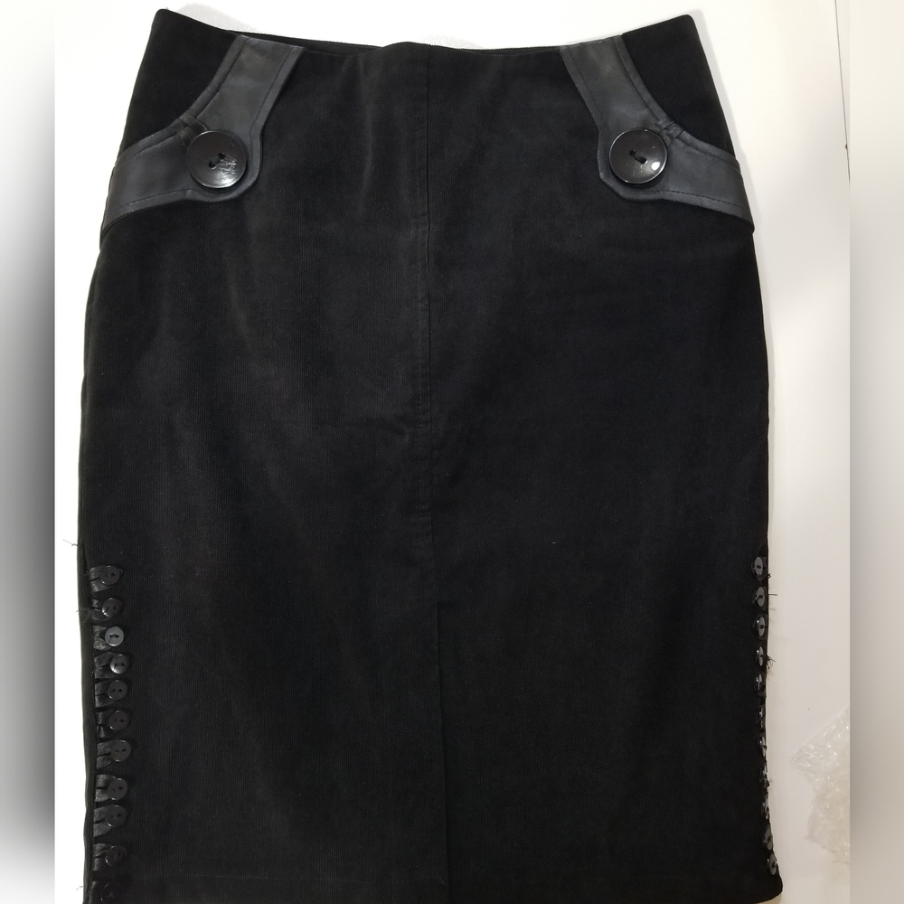 AWOSS Black Corduroy Pencil Skirt EU 38 U